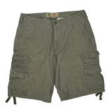 Lee Cargo Shorts - 34W 11L Grey Cotton