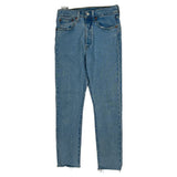 501 Levis Jeans - 26W UK 6 Light Wash Cotton