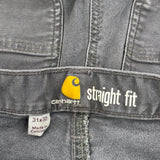 Carhartt Trousers - 31W 32L Grey Cotton