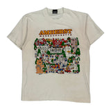 Screen Stars Graphic T-Shirt - Large White Cotton Blend