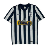 Alianza Lima 2014 Nike Striped Football Shirt - Medium Navy Polyester