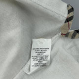 Burberry London Polo Shirt - Large White Cotton
