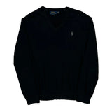 Polo By Ralph Lauren Sweater - Large Black Cotton