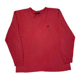 Polo By Ralph Lauren Long Sleeve T-Shirt - Large Red Cotton