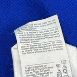 Champion Spellout Long Sleeve T-Shirt - Medium Blue Cotton