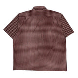 Levis Checked Short Sleeve Shirt - XL Red Cotton