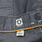 Carhartt Shorts - 32W 9L Grey Cotton