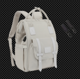 Anymom Mommy Diaper Bag Grey Backpack 2Pcs Stroller Hook with Internal USB Charging Port