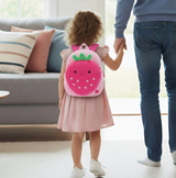 Anypack 3D Pink Strawberry Kids School Backpack Cute Cartoon Animal Style Children Toddler Plush Bag Perfect Accessories For Boys and Girls