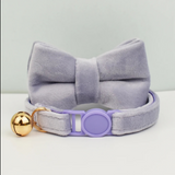 Anypet Small Light Purple Bow Cat Collar with Safety Buckle, Bell & Durable Adjustable Strap – Stylish Comfortable Pet Accessory for Cats
