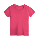 Organic Cotton Kids Rib Knit Short Sleeve Tee