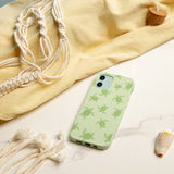 Sage Green Tiny Turtles iPhone 13 Mini Case