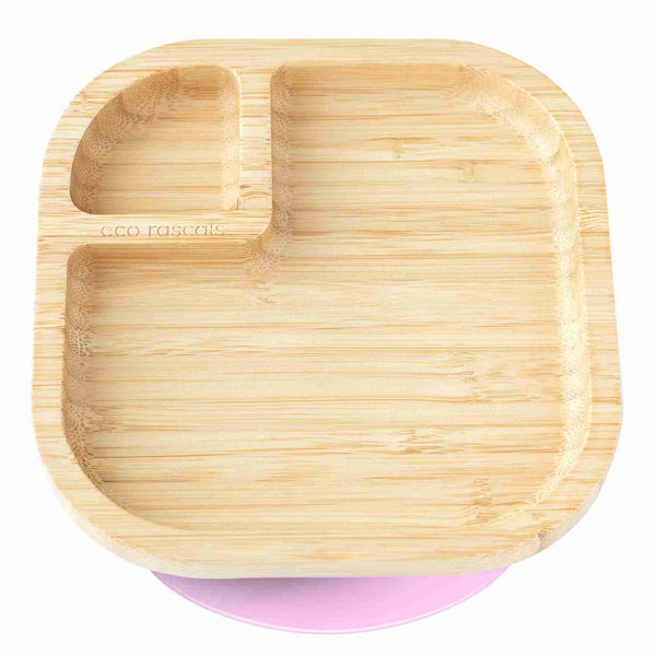 Bamboo Square Suction Plate