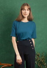 Tshirt M001-fts692 Bleu-Paon