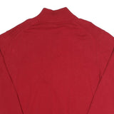 NAUTICA Mens Red Pullover Plain Crew Neck Basic Knit 2XL Cotton Sweater