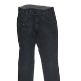 LEVI'S Mens Jeans Black Regular Skinny Denim Medium W28 L30 Fitted Style