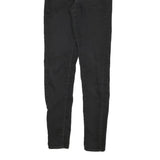 LEVI'S Womens Black Slim Skinny Denim Medium W23 L28 Stretch Cotton Blend Zip