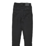 LEVI'S Womens Black Slim Skinny Denim Medium W23 L28 Stretch Cotton Blend Zip
