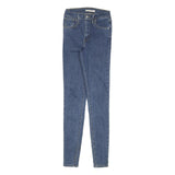 LEVI'S Womens Slim Blue Denim Jeans W23 L30 Zip Closure Comfortable Stylish