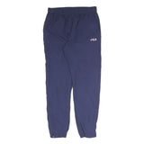 FILA Mens Joggers Navy Blue M W31 L30 Logo Elasticated Waist Adjustable Hem