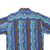 PRINCESS CRUISES Mens Blue Rayon Short Sleeve Shirt M Hawaiian Casual