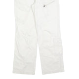 CELIO SPORTSWEAR Womens Cotton Blend White Regular Fit Straight Trousers W30 L30