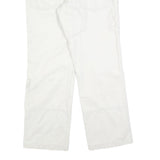 CELIO SPORTSWEAR Womens Cotton Blend White Regular Fit Straight Trousers W30 L30