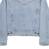 ARIZONA JEAN COMPANY Womens Blue Light Denim Button Jacket M Cotton Classic