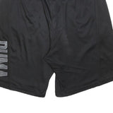 PUMA Mens Black Casual Shorts L W34 Polyester Blend Sports Logo