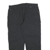 DICKIES Mens Black Regular Fit Denim Jeans W40 L30 Workwear Durable Zip