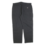 DICKIES Mens Black Regular Fit Denim Jeans W40 L30 Workwear Durable Zip