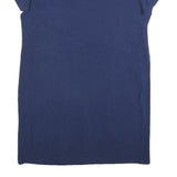 CHAMPION Womens Navy Blue Cotton Blend Bodycon Jersey Short Sleeve Mini Dress M