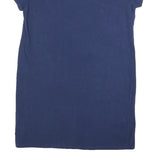 CHAMPION Womens Navy Blue Cotton Blend Bodycon Jersey Short Sleeve Mini Dress M