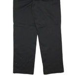DICKIES Mens Regular Fit Black Cotton Blend Trousers W34 L31 Workwear Zip