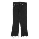 LEVI'S Mens Jeans Black Regular Bootcut Denim Medium W29 L28 Cropped Raw Hem