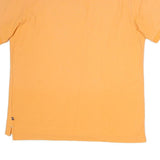 NAUTICA Mens Orange Short Sleeve Plain Polo Shirt L Cotton Classic Fit Sailing