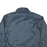 CHALK LINE Mens Blue Rand McNally Coach Jacket L Polyester Blend Button Closure