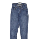 LEVI'S Womens Slim Blue Denim Light Wash Jeans W23 L28 Stretch Cotton Blend