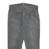 CARHARTT WIP Mens Cotton Grey Regular Straight Trousers W36 L26 Casual Workwear