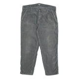 CARHARTT WIP Mens Cotton Grey Regular Straight Trousers W36 L26 Casual Workwear