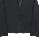 PENDLETON Womens Black Wool Tailored Jacket S Button Closure Plain Classic
