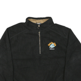 ENGLISH BAY Mens Black Plain Pullover Jumper Crew Neck Polyester Blend L Casual