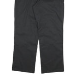 DICKIES Mens Relaxed Black Cotton Blend Zip Trousers W36 L31 Workwear