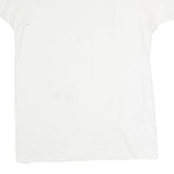 HANES Mens White Plain T-Shirt XL Short Sleeve Crew Neck Cotton Casual Basic