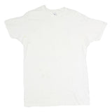 HANES Mens White Plain T-Shirt XL Short Sleeve Crew Neck Cotton Casual Basic