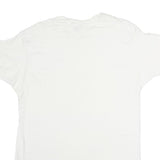 HANES Mens White Plain T-Shirt XL Short Sleeve Crew Neck Cotton Casual Basic