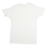 HANES Mens White Plain T-Shirt XL Short Sleeve Crew Neck Cotton Casual Basic