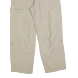 SCHOFFEL Womens Beige Regular Fit Straight Leg Trousers W32 L28 Lightweight