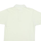 LACOSTE Mens White Short Sleeve Plain M Cotton Polo Shirt Classic Fit
