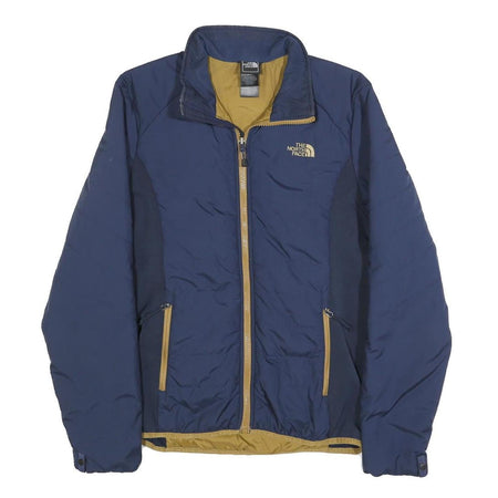 THE NORTH FACE Womens Blue & Beige Zip Jacket M Polyester Outdoor Winter Warm